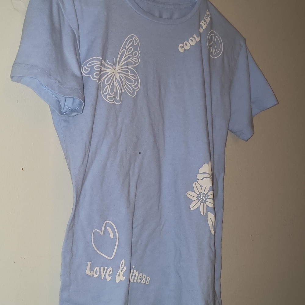 Wonder Nation Light Blue 'Cool Vibes' Kids T-Shirt